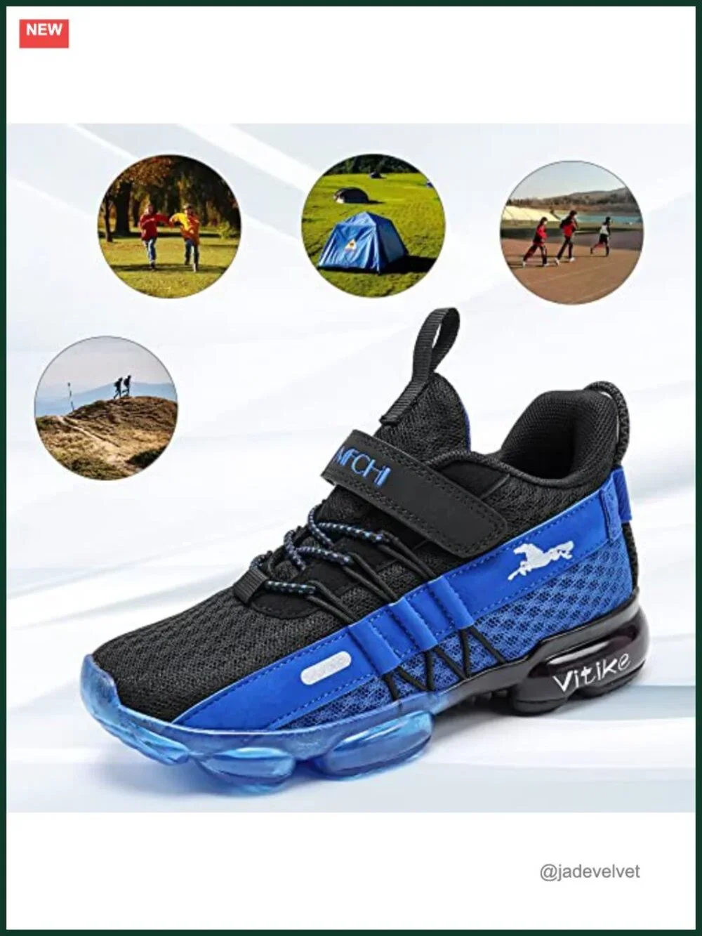 Kids Mesh Lightweight Running Tennis Sneakers - Breathable Cushion Non-Slip